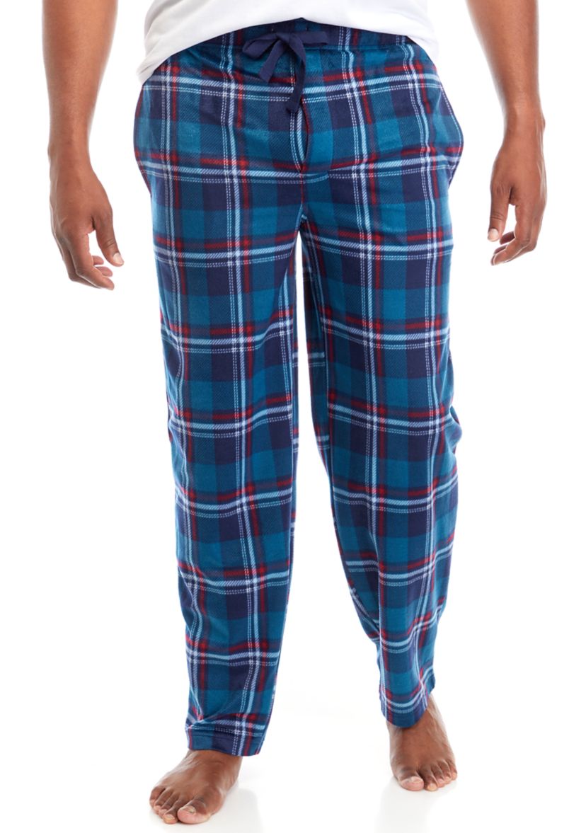 Big & Tall  Plaid Fleece Pajama Pants 