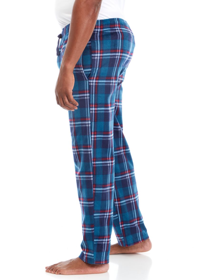 Big & Tall  Plaid Fleece Pajama Pants 