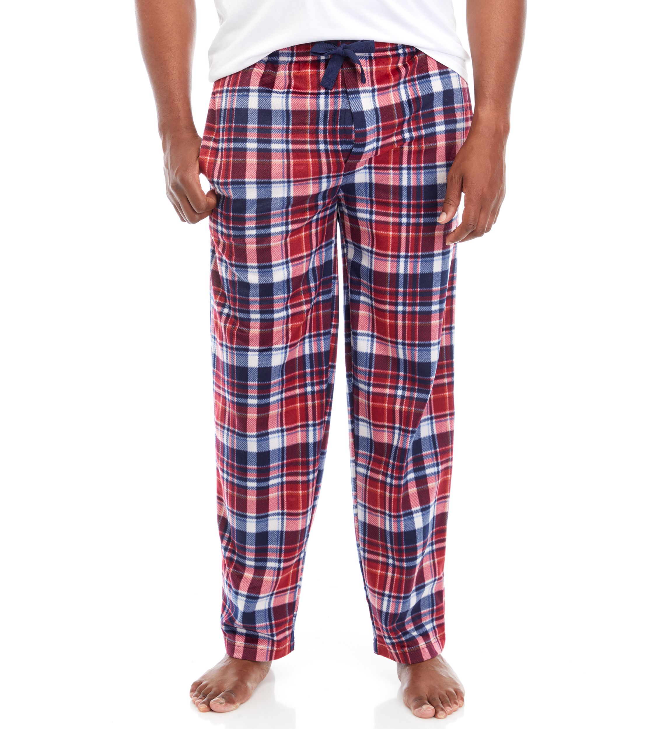 Big & Tall  Plaid Fleece Pajama Pants 