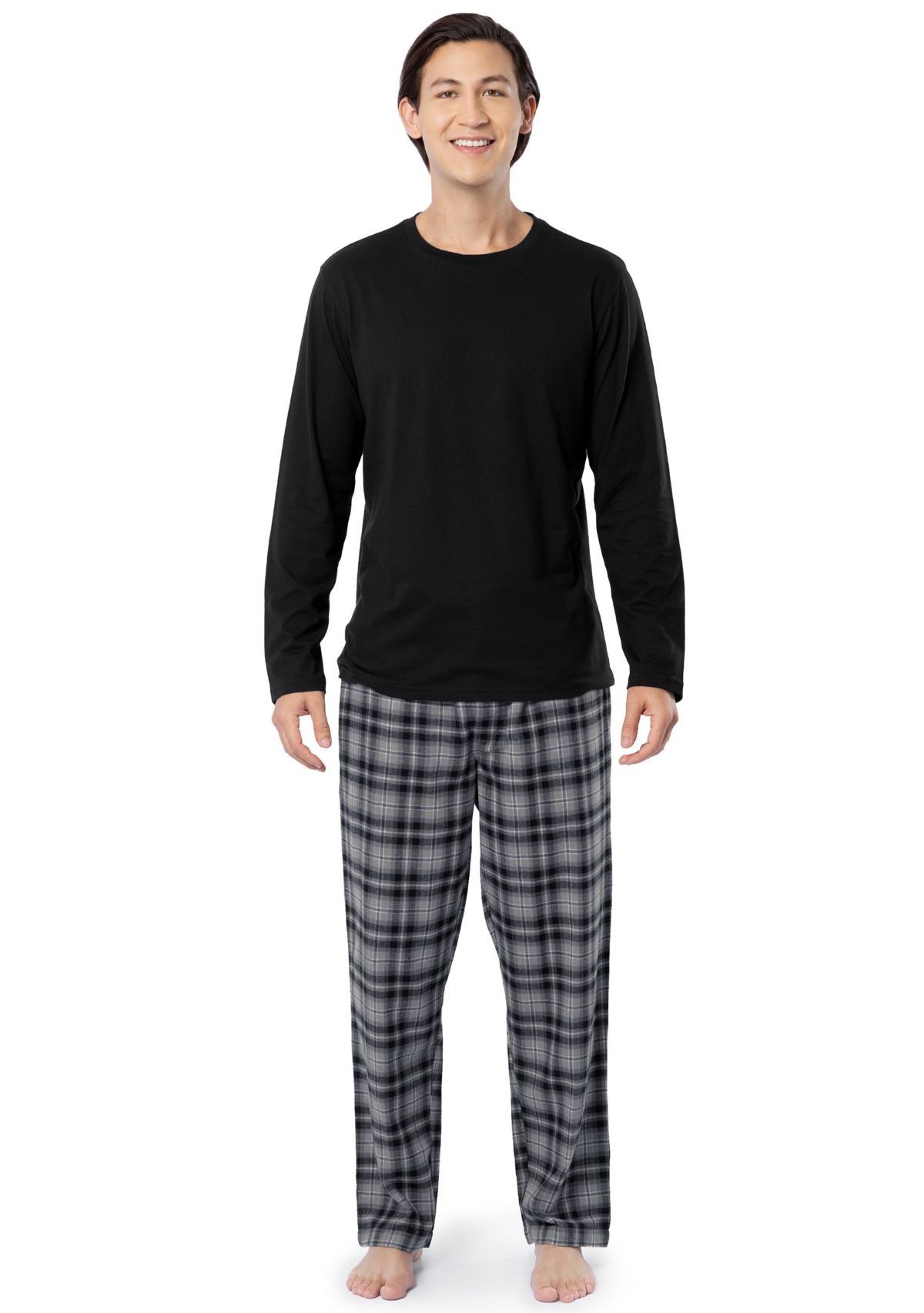 Big & Tall Plaid Pajama Set