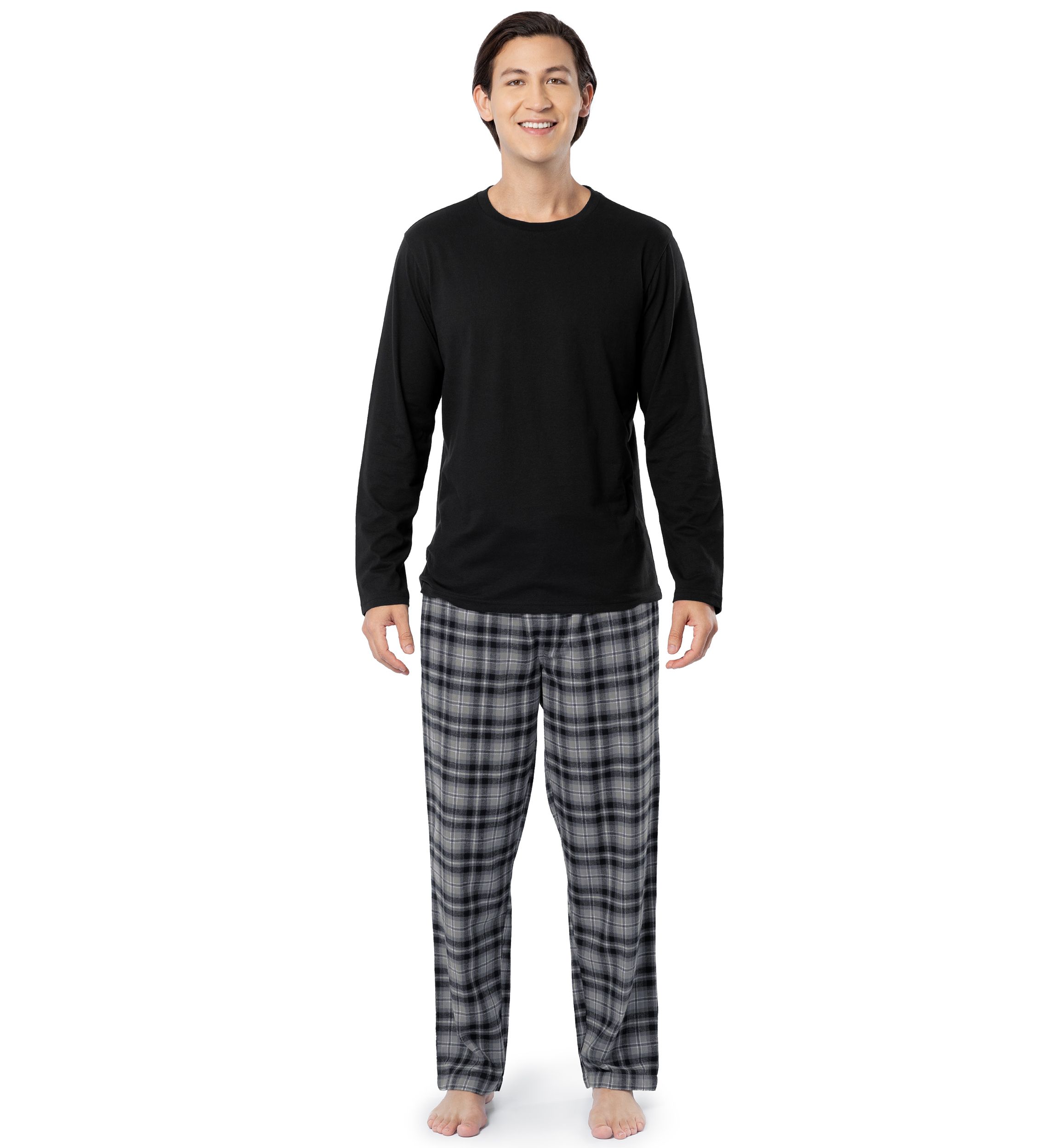 Big & Tall Plaid Pajama Set