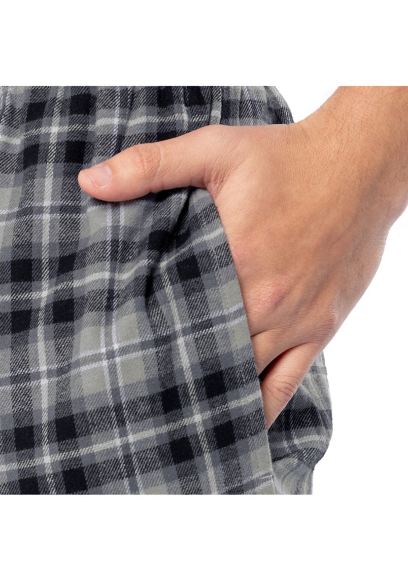 Big & Tall Plaid Pajama Set