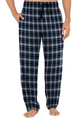 IZOD Rayon Lounge Pants- Blue White Plaid | belk