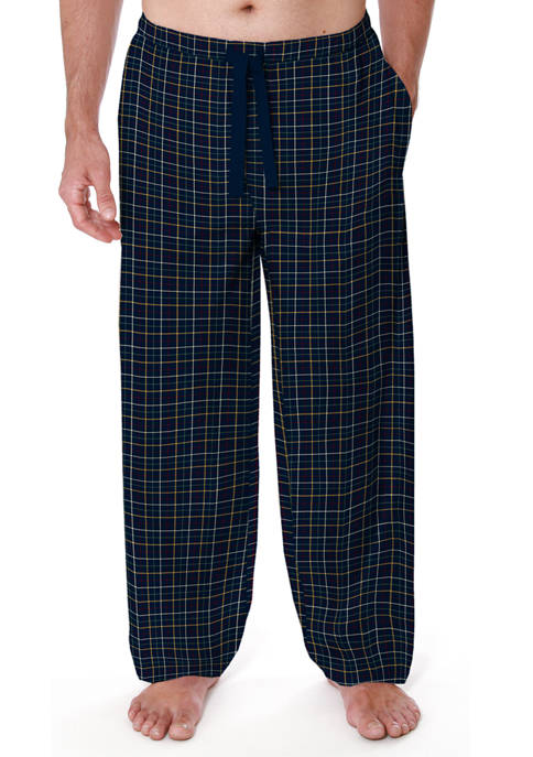 Big & Tall Woven Twill Pajama Pants 