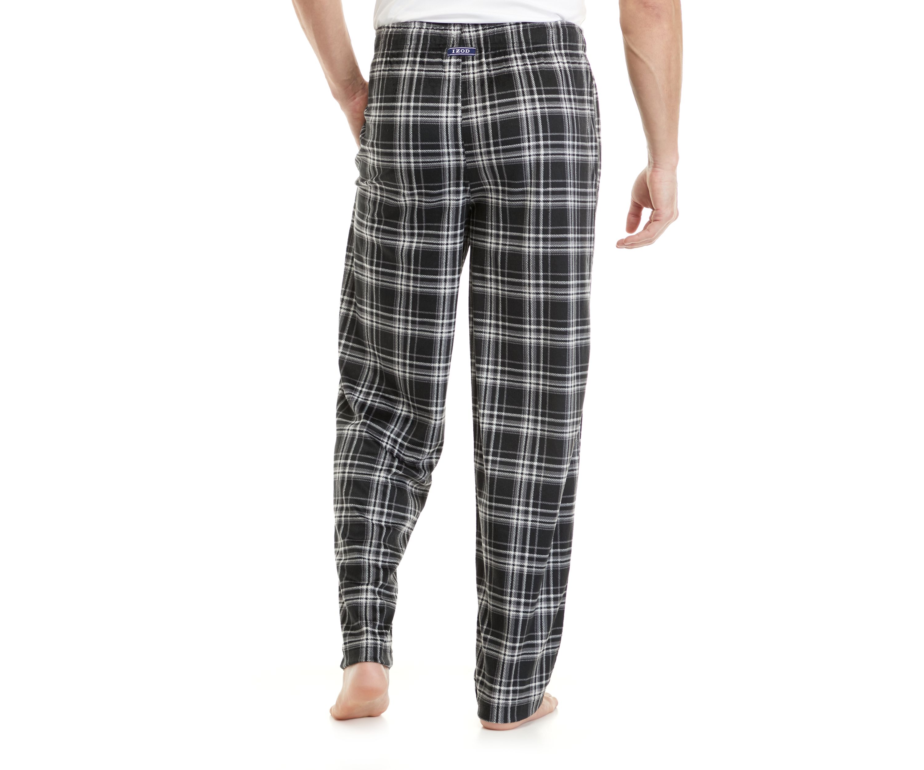 Silky Fleece Plaid Pants