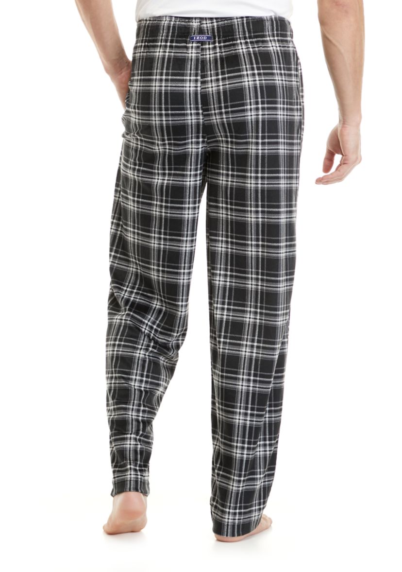 Silky Fleece Plaid Pants