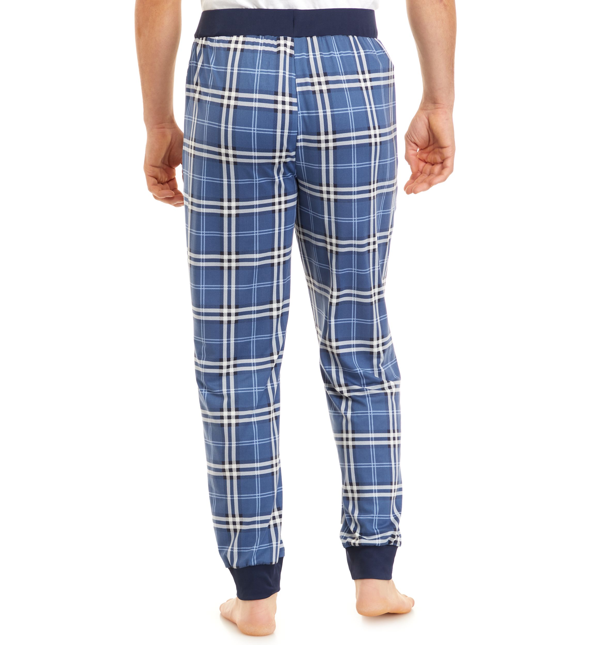 Knit Plaid Pajama Joggers