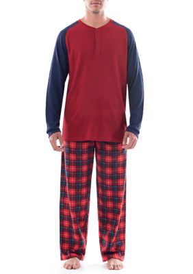 Izod mens pajama discount set