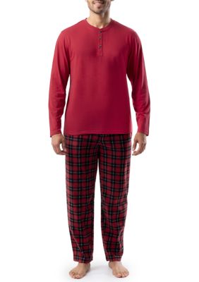 IZOD Men's Lite Touch Fleece Sleep and Lounge Pajama Pant Fast Food Print