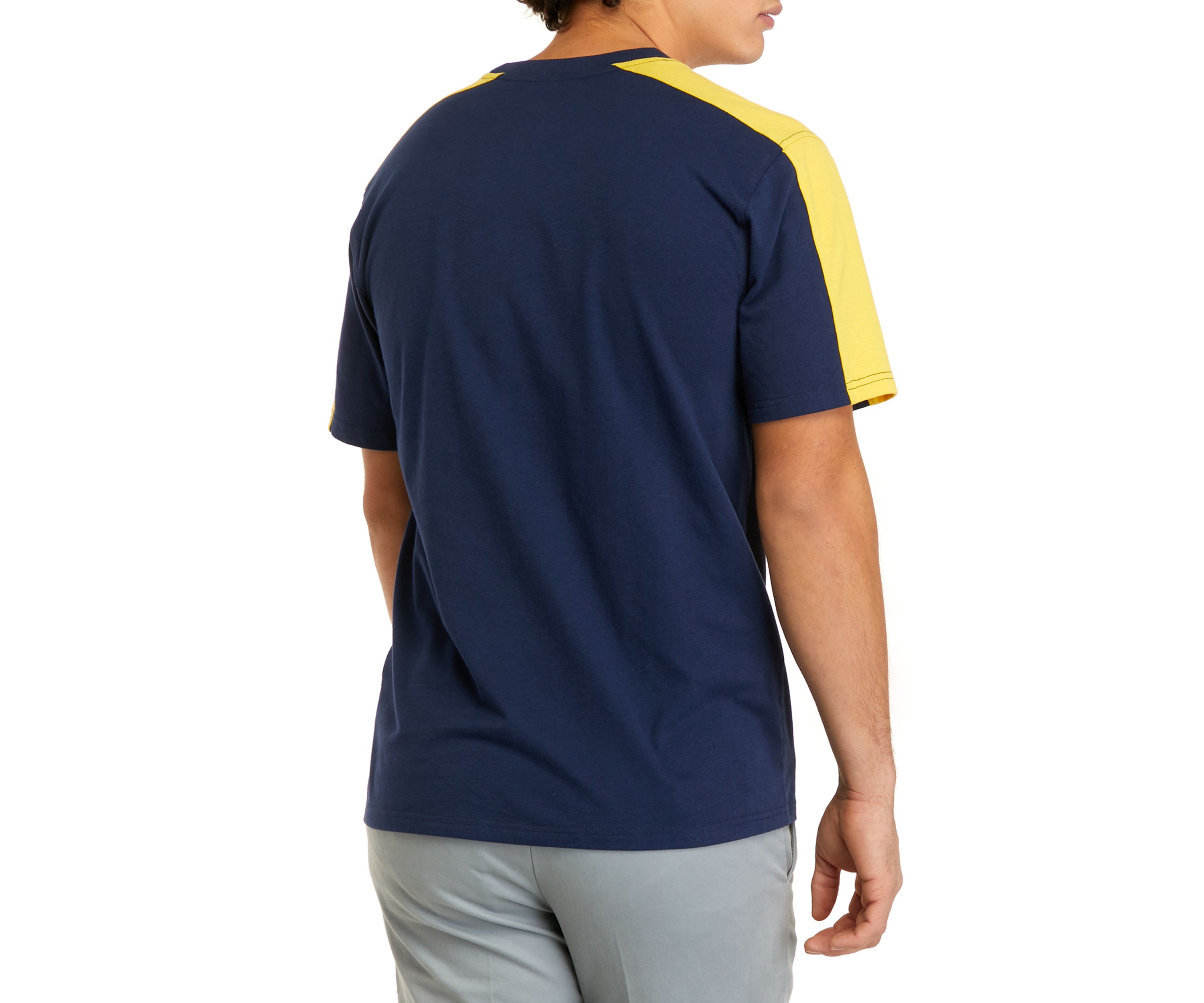 Short Sleeve Lite Touch Fleece Color Block Pajama T-Shirt