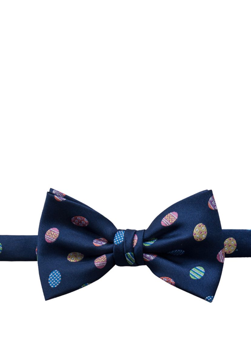 Tossed Egg Pre Tied Bow Tie