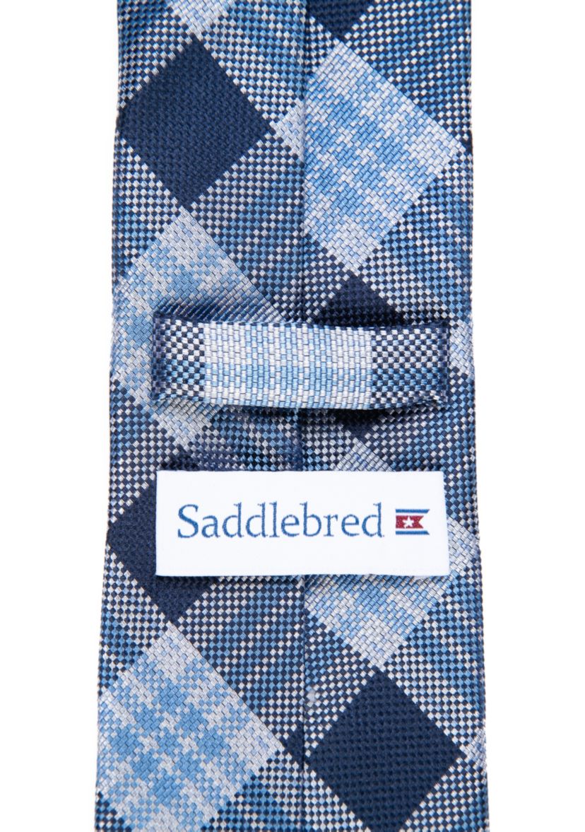 Extra Long Basel Plaid Tie 