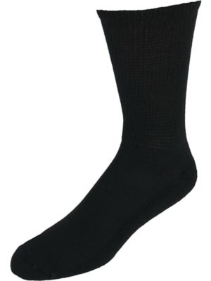 Dr. Scholl's Men's Big and Tall Diabetic Circulatory Crew Socks (4 Pair Pack), Black