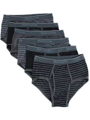 FRUIT OF THE LOOM Men's Fashion Pattern Briefs Underwear ( 6 Pack), XL