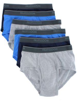 FRUIT OF THE LOOM Men's Fashion Pattern Briefs Underwear ( 6 Pack), Medium