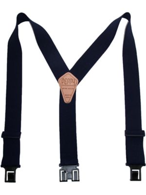 Perry Suspenders Men's Elastic 2 Inch Hook End Suspenders (Tall Available), Red