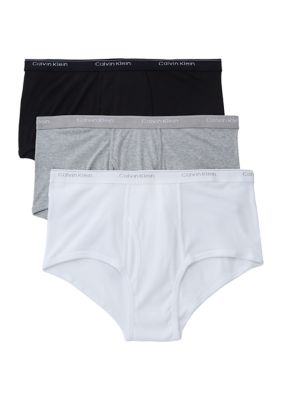 Calvin Klein 3-Pack Low-Rise Microfibre Boxer Trunks Gift Set,  Black/Gold/Blue L Multicoloured : : Fashion