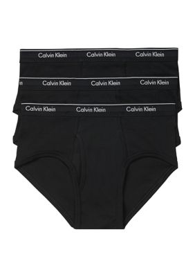 Calvin Klein Men's Cotton Classics Briefs - 3 Pack, Black, Medium