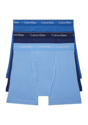 Calvin Klein Men s Cotton Classics Boxer Briefs 3 Pack Small Blue