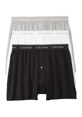 Calvin Klein Men's 100% Cotton 3-Pack Boxer