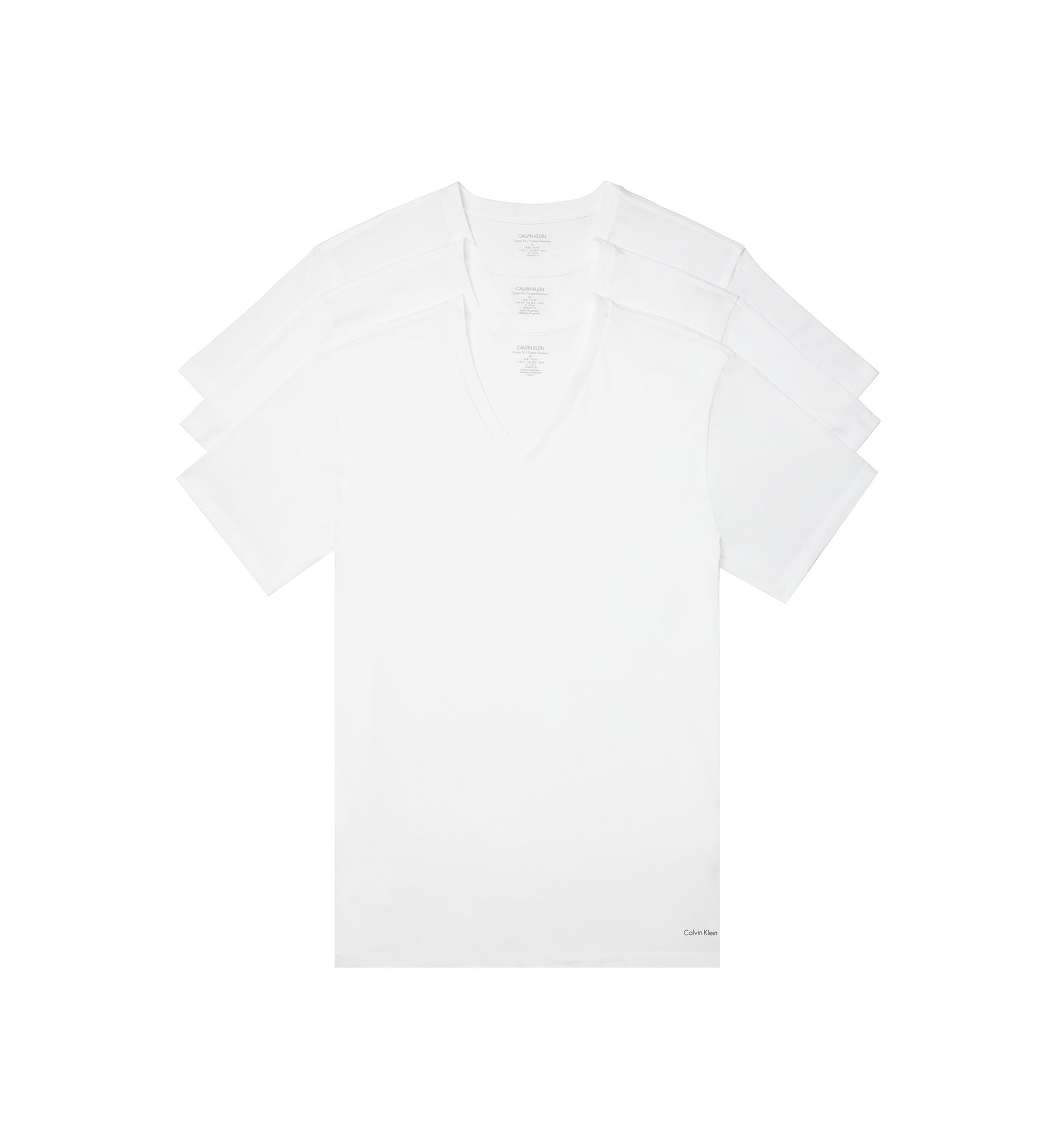 100% Cotton 3-Pack V-Neck T-Shirt