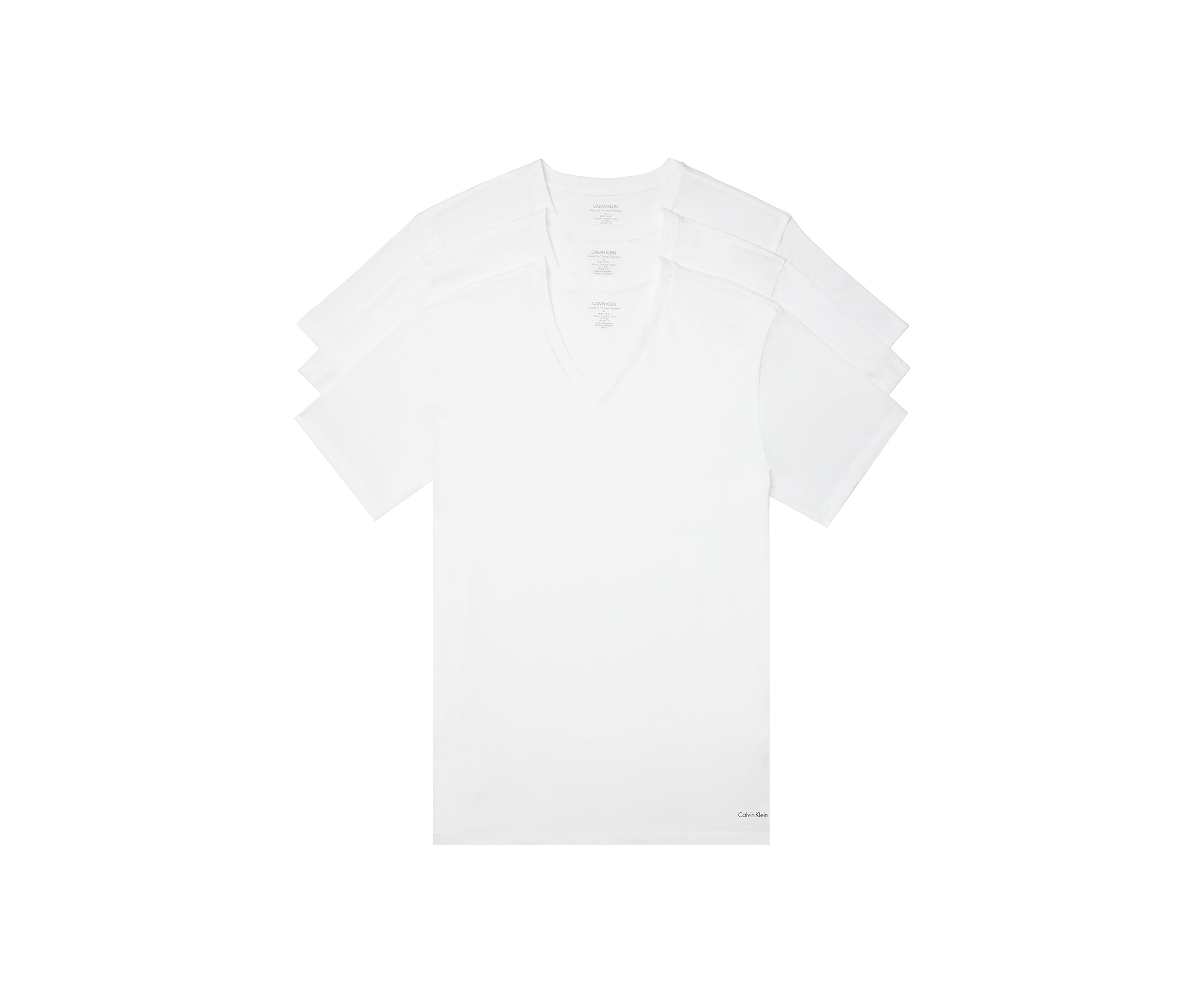 100% Cotton 3-Pack V-Neck T-Shirt