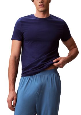 Calvin Klein Men's Short Sleeve Crew Neck Undershirt - 3 Pack, Medium