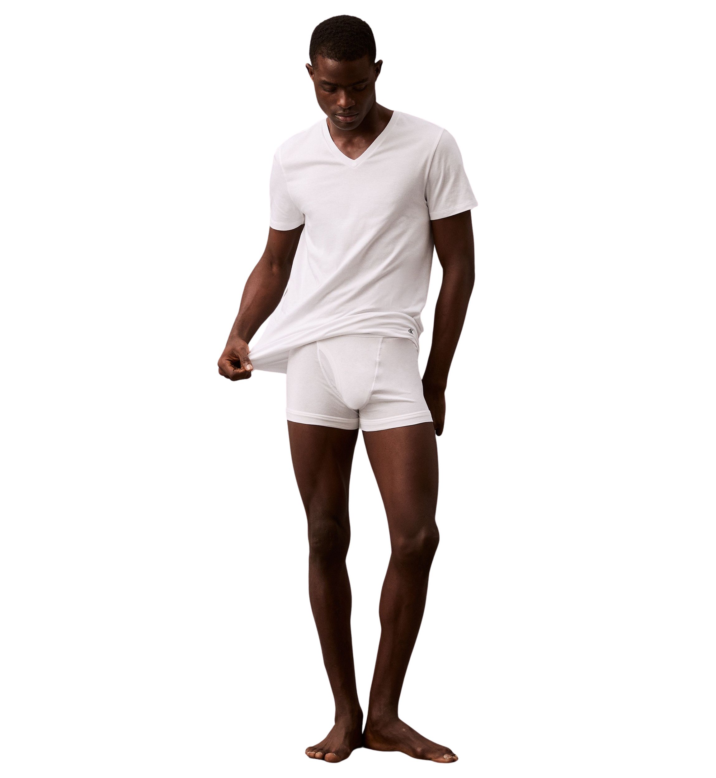 Short Sleeve V-Neck Undershirt - 3 Pack