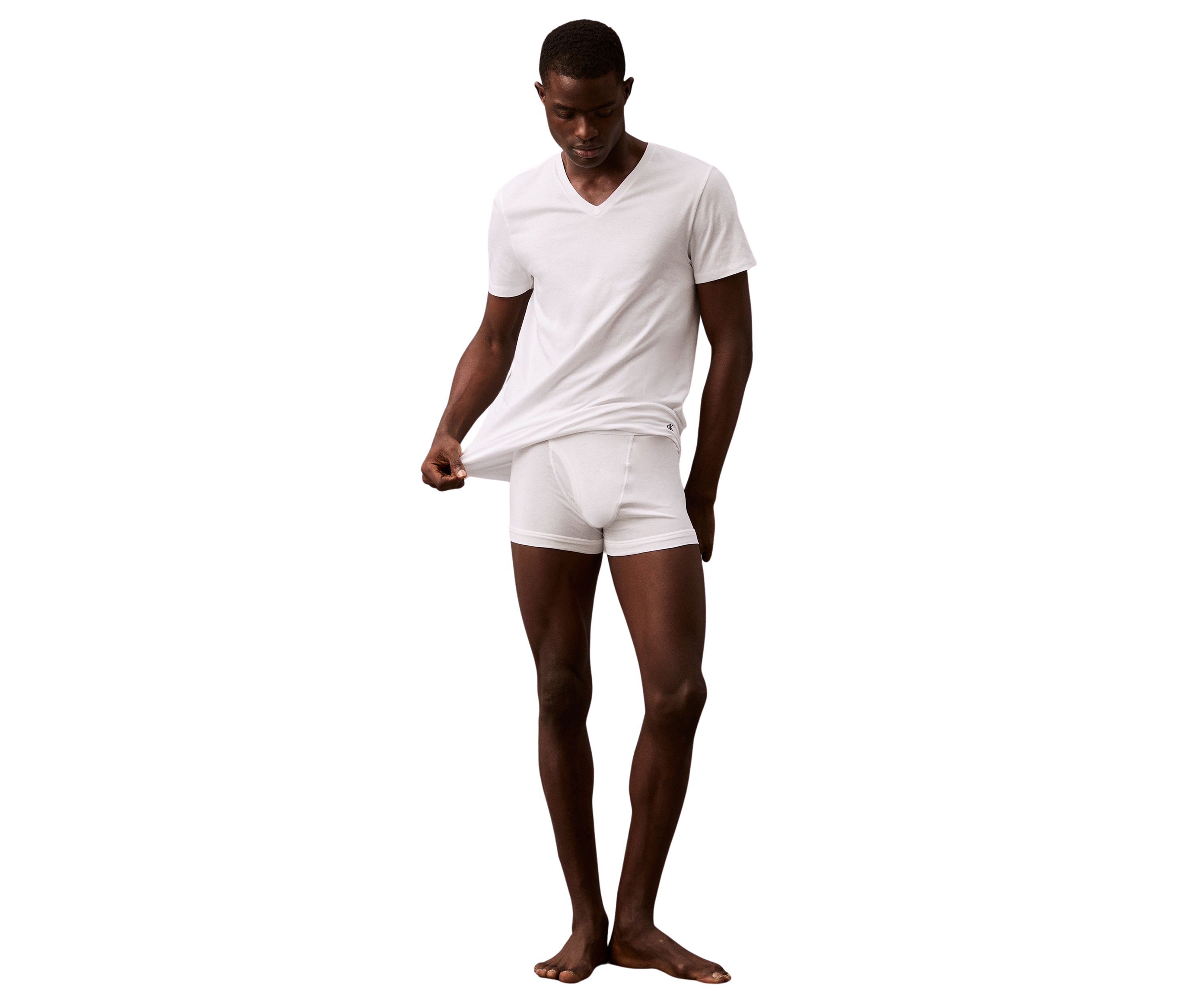 Short Sleeve V-Neck Undershirt - 3 Pack