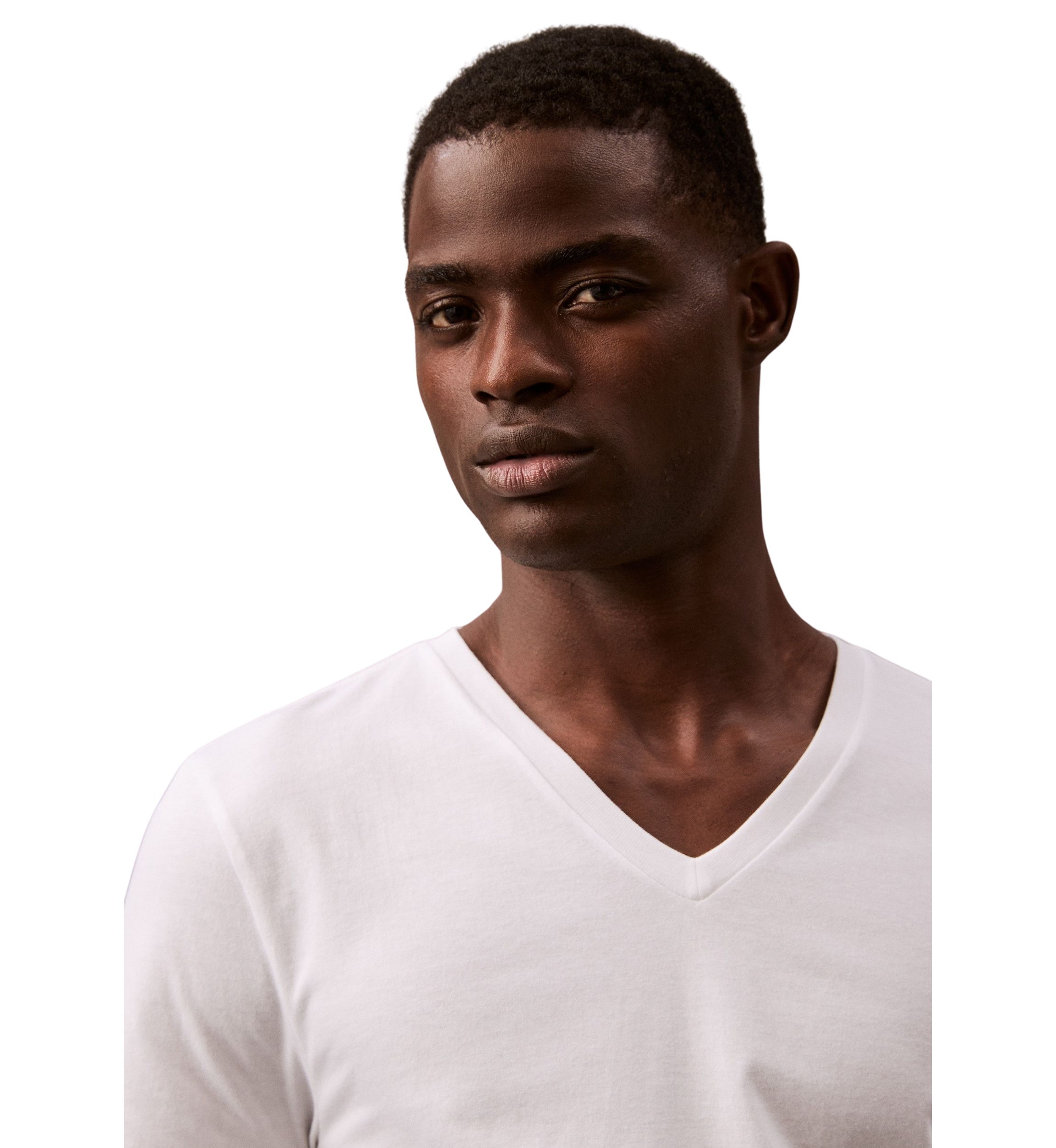 Short Sleeve V-Neck Undershirt - 3 Pack