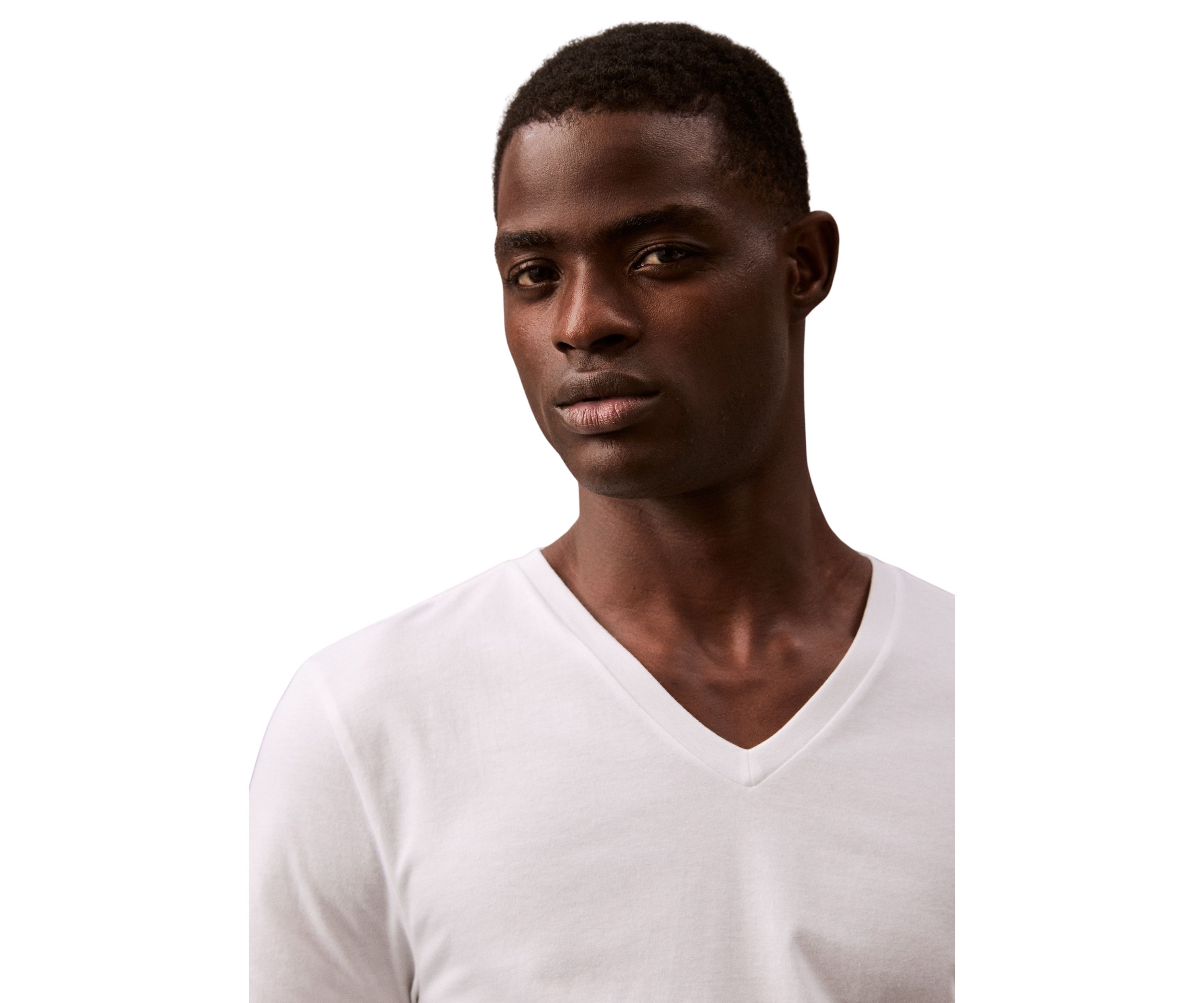 Short Sleeve V-Neck Undershirt - 3 Pack