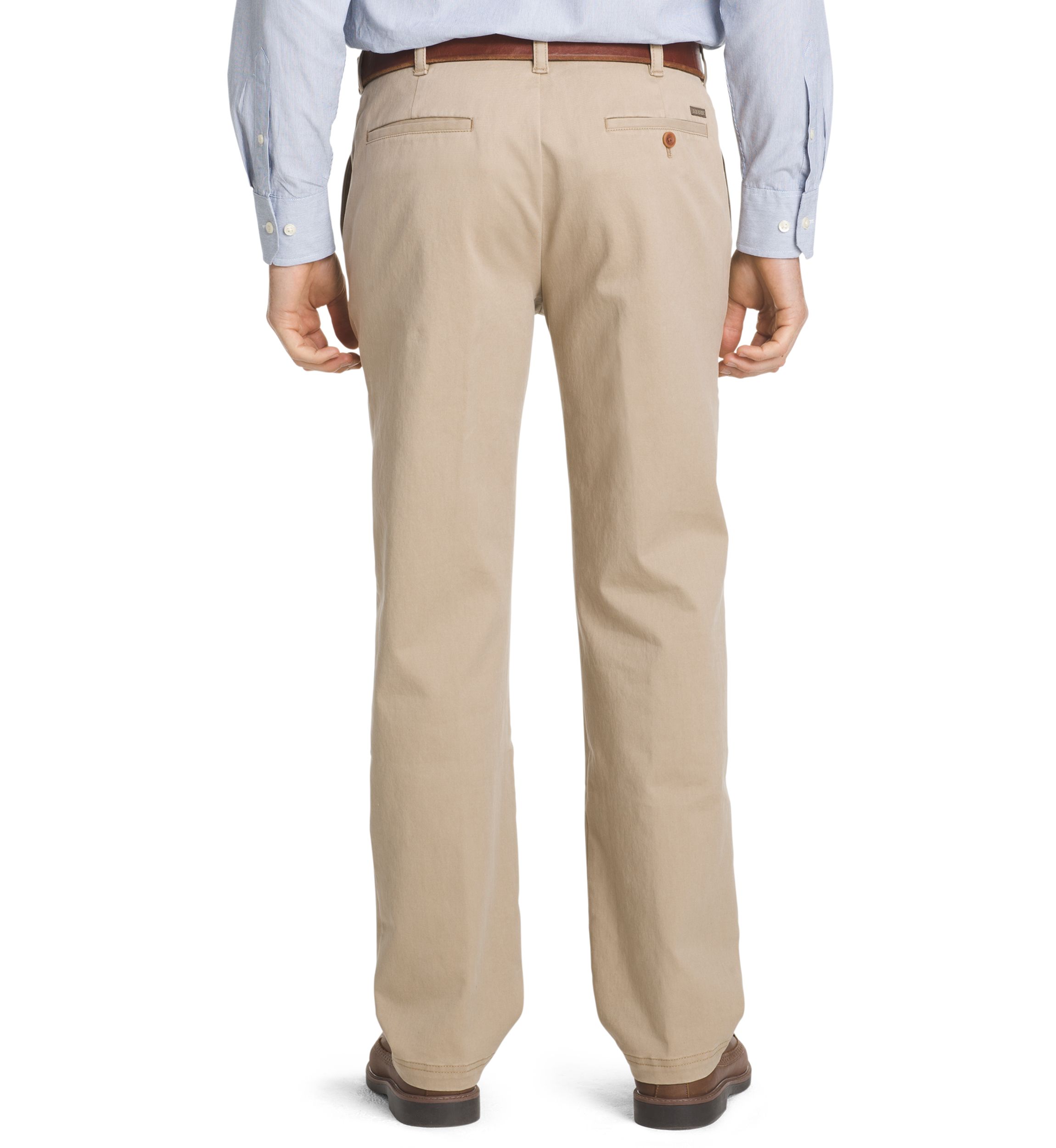 Performance Stretch Chino Straight Fit Flat Front Pants