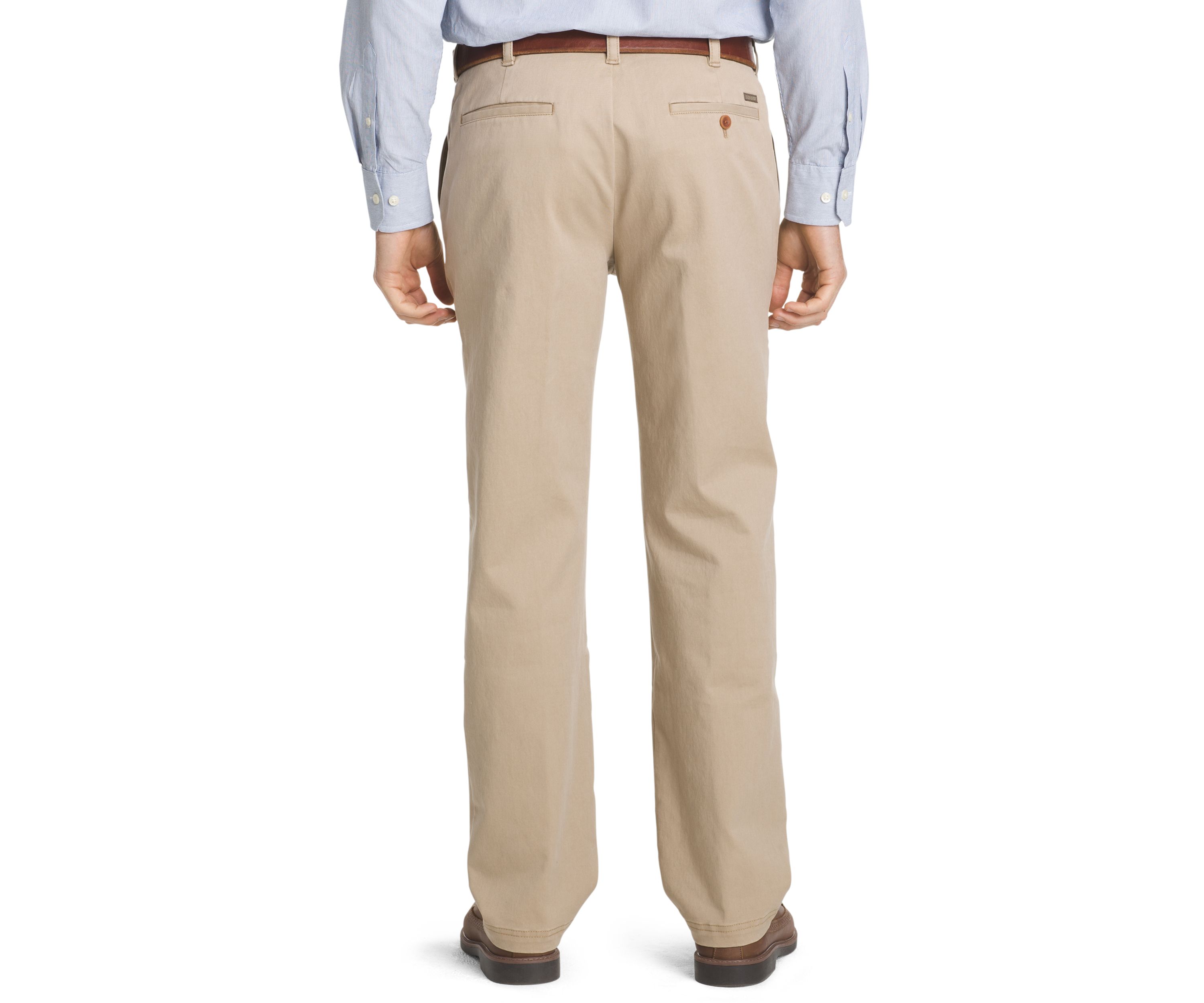 Performance Stretch Chino Straight Fit Flat Front Pants