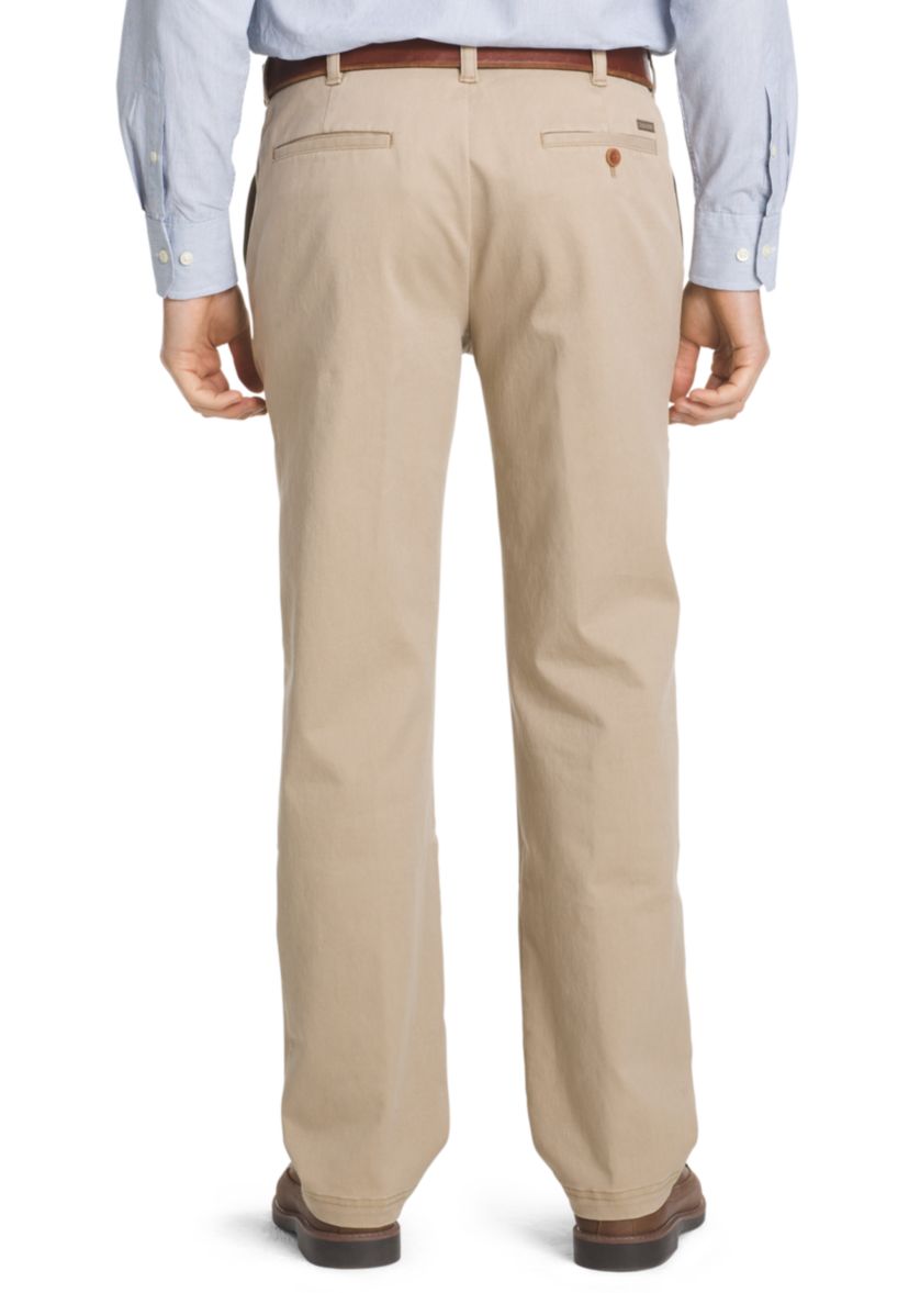 Performance Stretch Chino Straight Fit Flat Front Pants