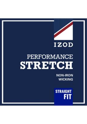 Performance Stretch Chino Straight Fit Flat Front Pants