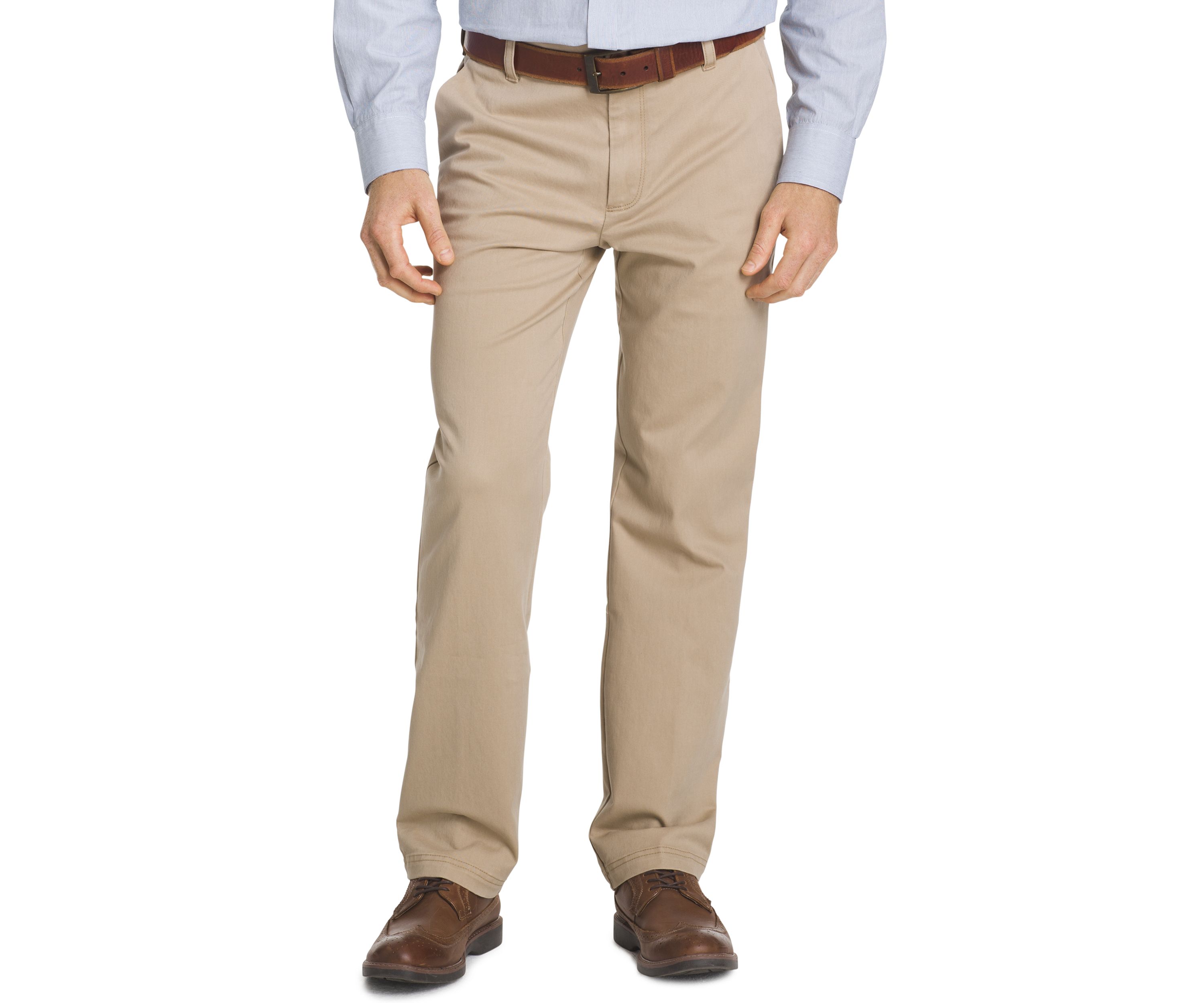 Performance Stretch Classic Fit Flat Front Pants