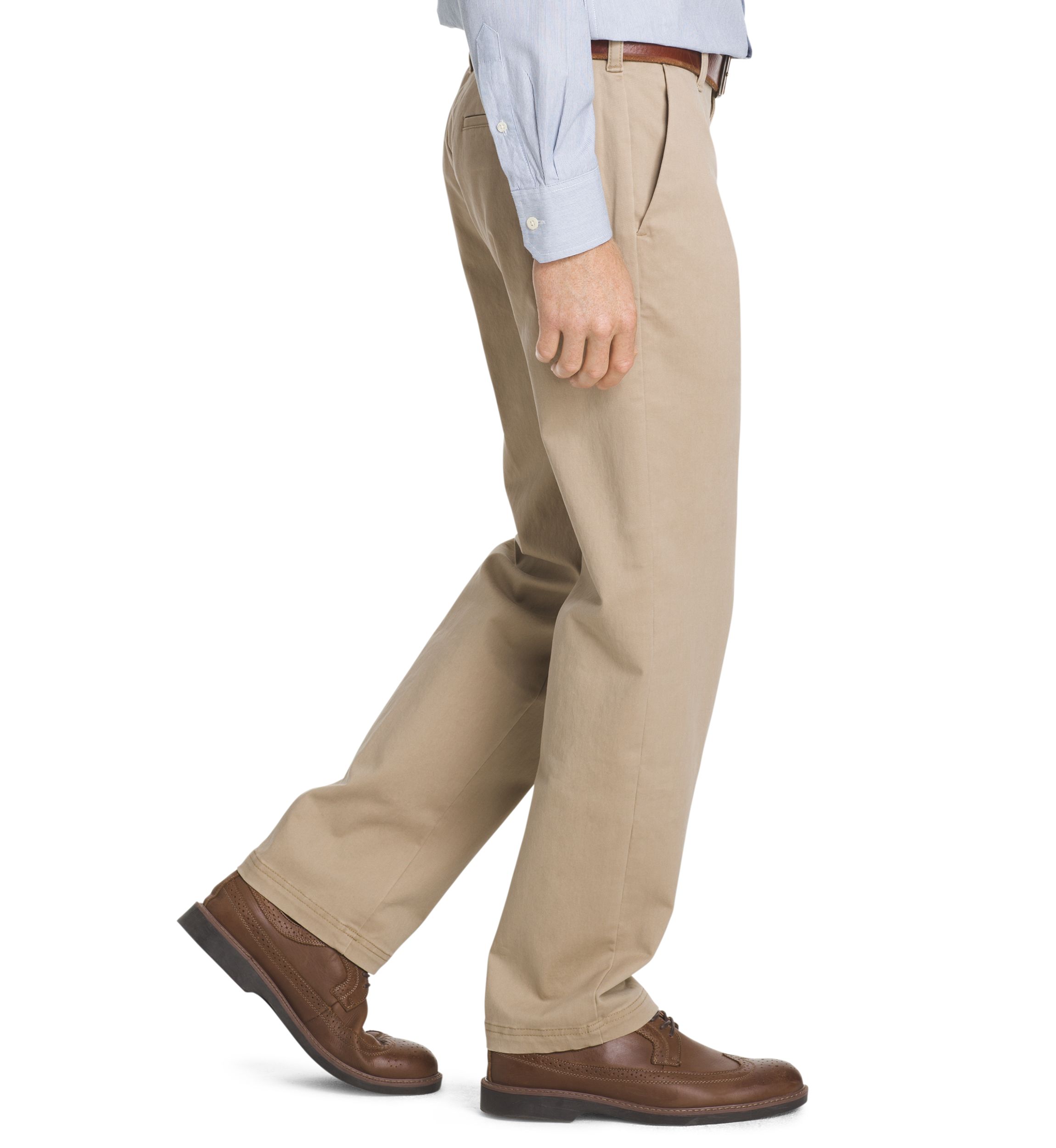 Performance Stretch Classic Fit Flat Front Pants