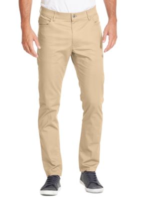 IZOD Premium Stretch Straight Tapered Fit Five Pocket Chino Pants | belk