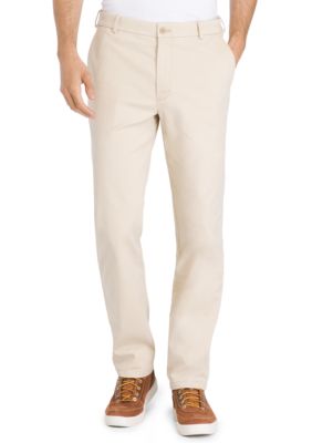 Izod saltwater stretch straight fit flat cheap front chino pant