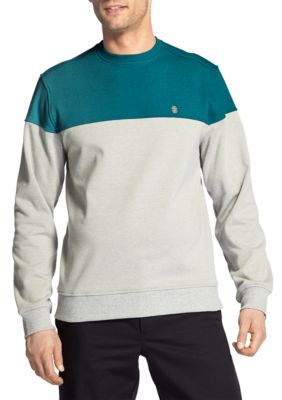 izod men's advantage performance stretch fleece sweatshirt