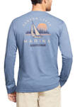 Mens Saltwater Long Sleeve Graphic T-Shirt