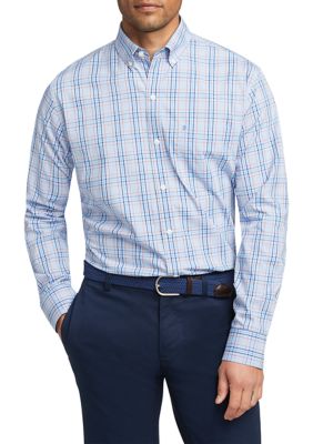 IZOD Advantage Performance Plaid Button Down Shirt | belk