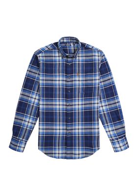 IZOD Advantage Performance Flannel Plaid Button Down Shirt | belk