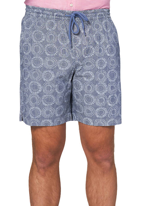 IZOD Saltwater Printed Drawstring Shorts