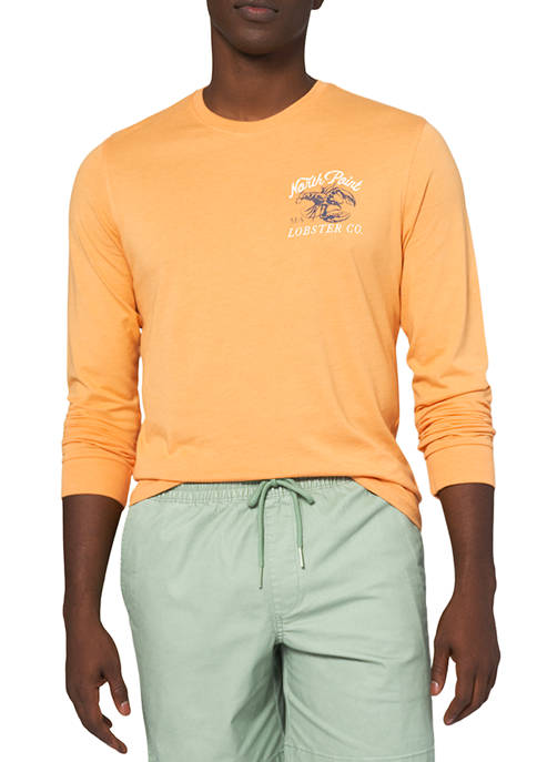 IZOD Long Sleeve North Point Lobster Co. Graphic