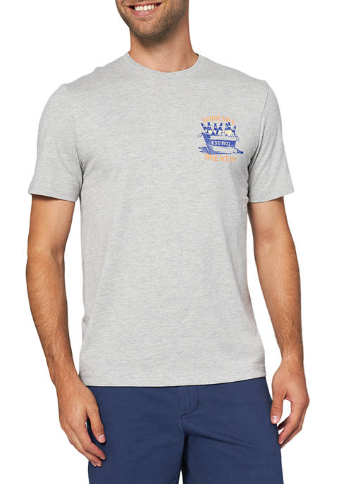 IZOD Short Sleeve Beach League Brewery Graphic T-Shirt