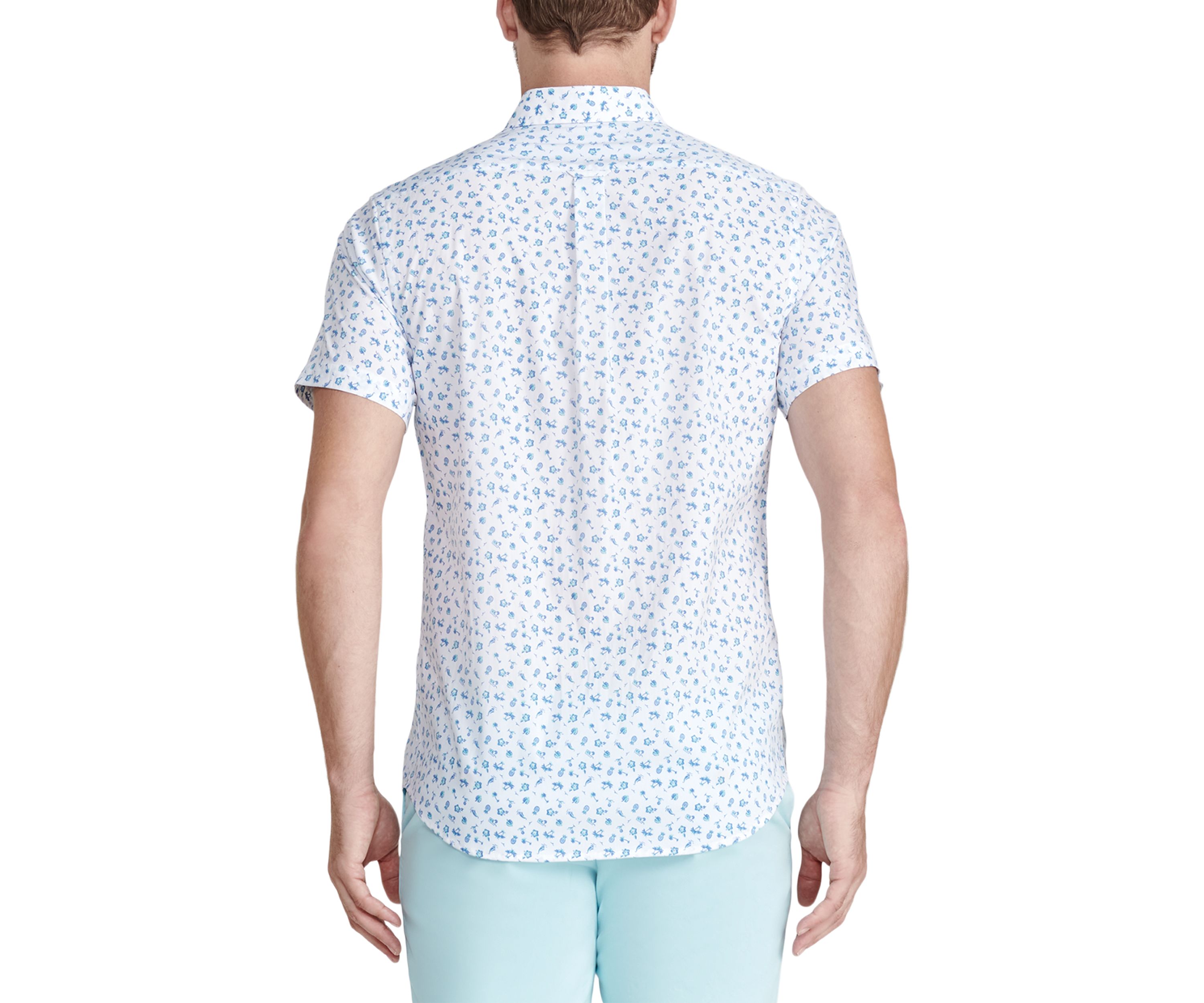 Tropical Printed Button Down Shirt