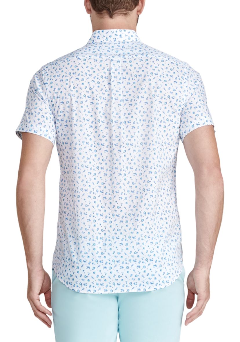 Tropical Printed Button Down Shirt