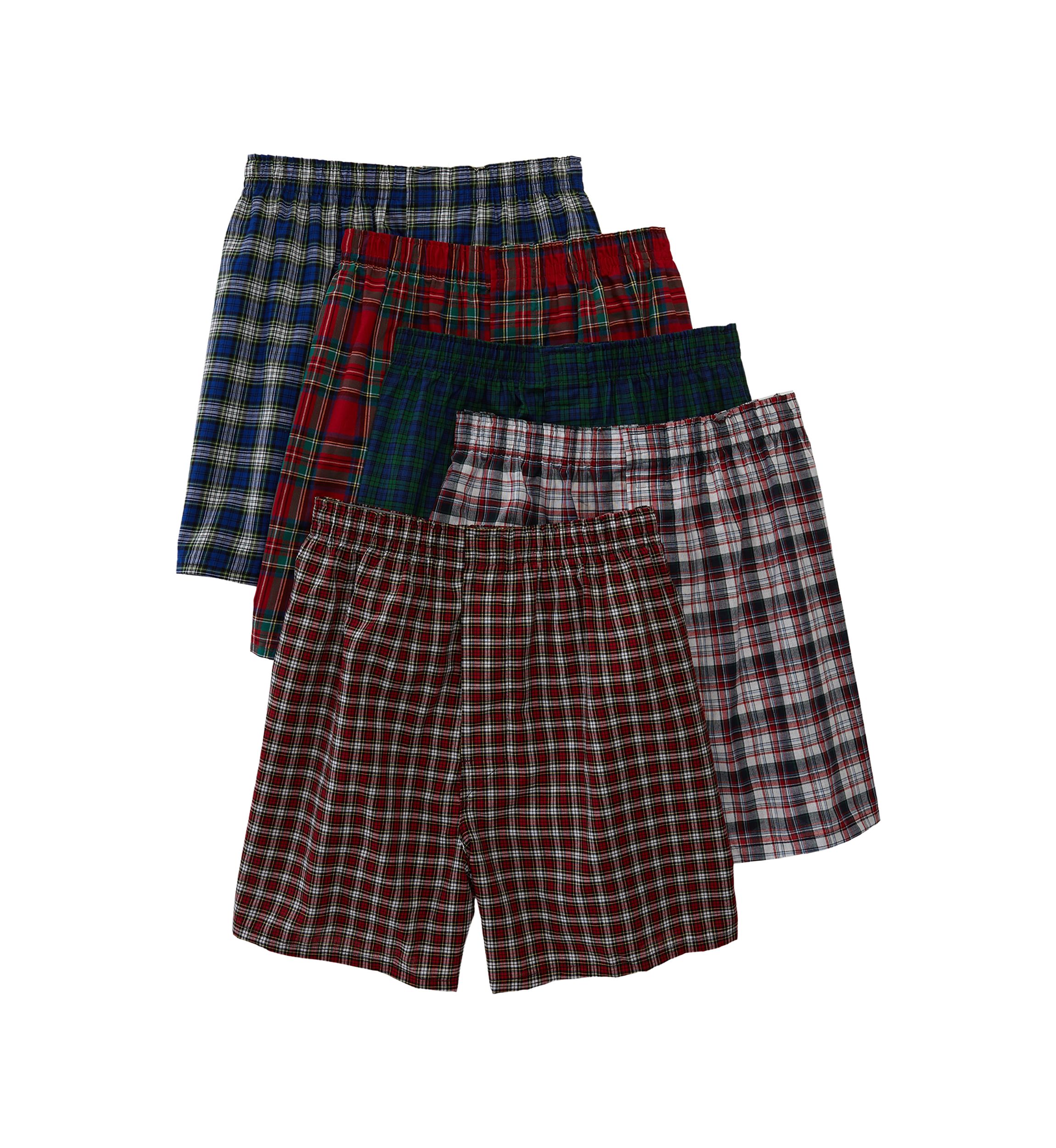 Ultimates Classic Tag-Free Tartan Boxers - 5 Pack