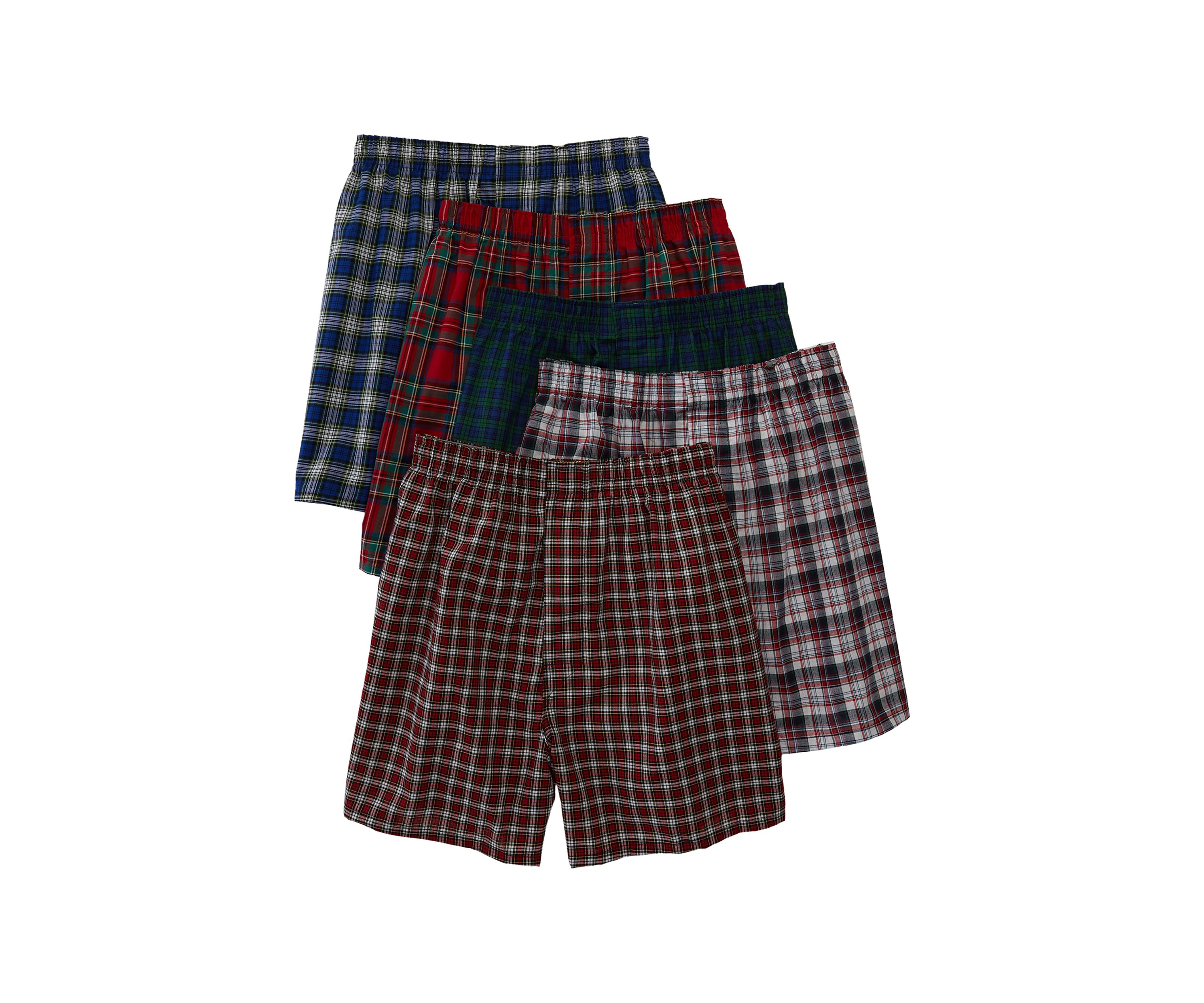 Ultimates Classic Tag-Free Tartan Boxers - 5 Pack